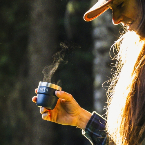 Tasse empilable YETI Rambler 4 oz, acier inoxydable, tasse à espresso/café isotherme, paquet de 2, rose grès