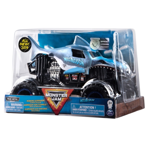 Monster Jam, Official Megalodon Monster Truck, Die-Cast Vehicle, 1:24 Scale