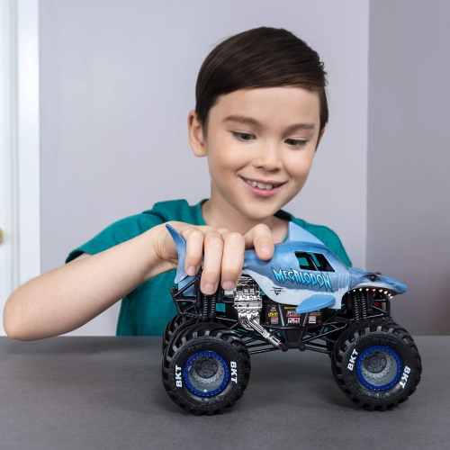 Monster Jam, Official Megalodon Monster Truck, Die-Cast Vehicle, 1:24 Scale
