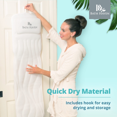 QuiltedAir BathBed - Luxury Bath Pillow and Spa Cushion for Full Body Comfort