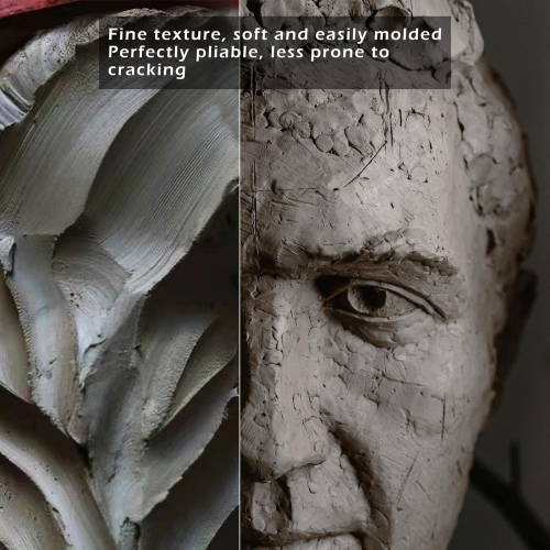 ReArt Stone – Argile à modeler séchée à l'air, 2,2 lb, idéale pour les débutants et les sculpteurs avancés, tout usage (5.