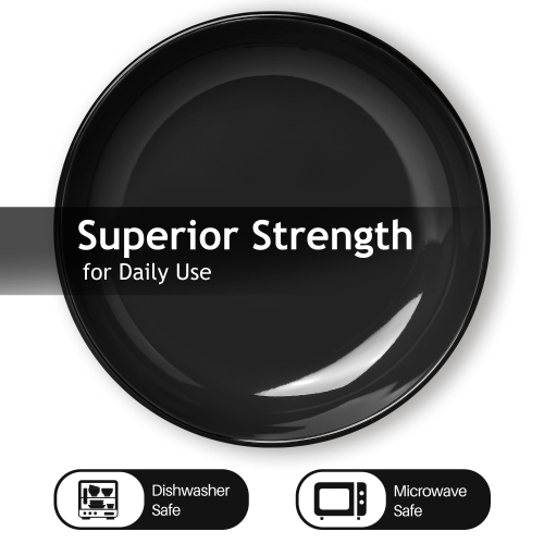 MIAMIO – Ensemble de 6 assiettes/assiettes plates en grès céramique – Collection Le Papillon