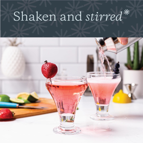 Vikko Cocktail Glasses Set of 12, Crystal Clear 6 Ounce Stemless Martini Glasses, Elegant Glasses for Martini, Vodka, ..