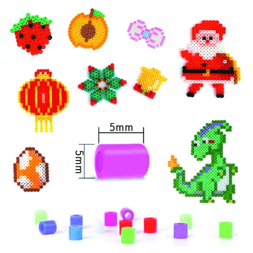 Tcthbc FuseBeads Kit 10,000pcs Melty Beads in 48 Colors, 5mm Compatible Perler Beads and Hama Beads 2 Boxes