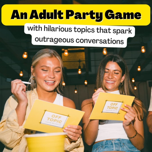 Off Topic Adult Party Game - Fun Board and Card Game for Group Game Night