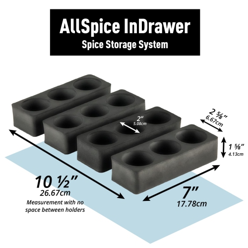AllSpice InDrawer Spice Rack