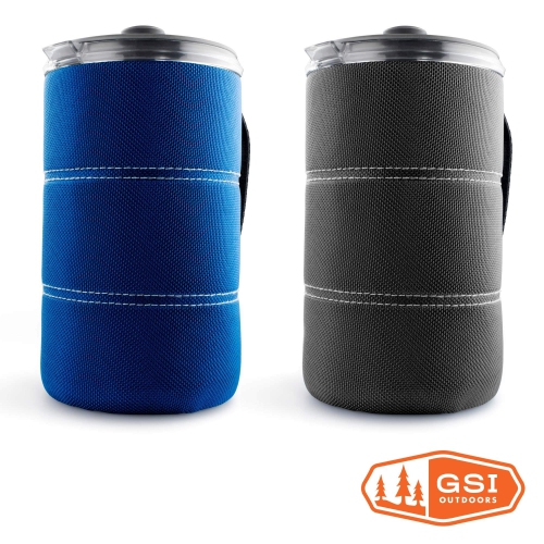 GSI Outdoors, 30 Fl Oz JavaPress, French Press Coffee Maker for Camping and Travel, Graphite