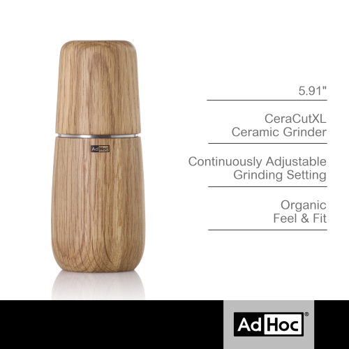 AdHoc YONO Light Pepper or Salt Mill