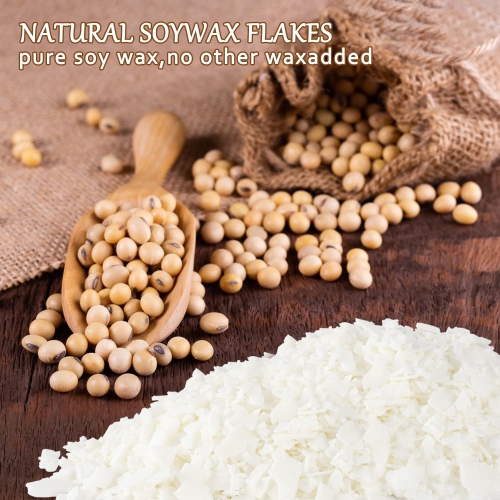 Natural Soy Wax for Candle Making 10 lb Bag,Soy Wax Flakes,DIY Candle