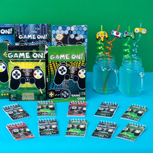 DMIGHT Video Game Party Favors Birthday Supplies for Kids Bags Game On Stuffer Gifts Boys Gamer Party Decorations