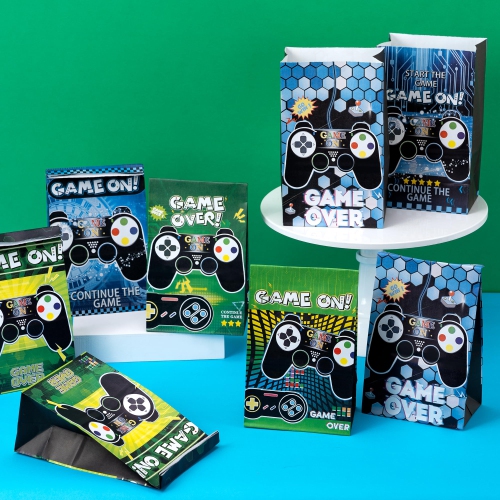 DMIGHT Video Game Party Favors Birthday Supplies for Kids Bags Game On Stuffer Gifts Boys Gamer Party Decorations