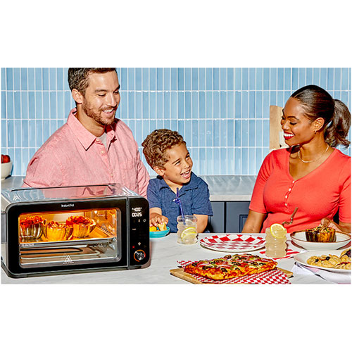Four grille-pain avec friture à l'air 10-en-1 InstantHeat d'Instant Pot - Acier inoxydable/Noir