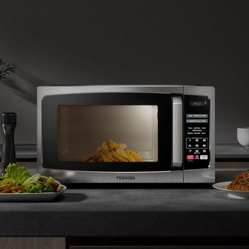 Toshiba 0.9 Cu. Ft. Counter Top Microwave/CA) - Stainless Steel