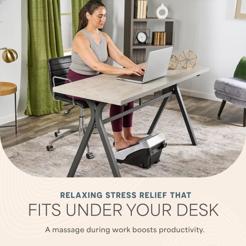 LifePro Foot Massager for Neuropathy – Heated Foot & Calf Massager for Pain Relief, Blood Circulation & Relaxation – 5 Programs, 30 Intensity Levels,