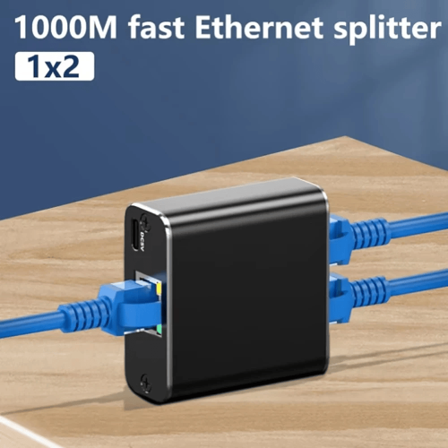 Répartiteur RJ45 1 à 2 - Ethernet Gigabit 1000&nbsp;Mo/s