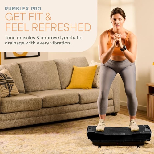 Lifepro Rumblex Pro 4D Vibration Plate Exercise Machine – Whole Body Vibrating Platform for Recovery, Weight Loss & Strength Training with Triple
