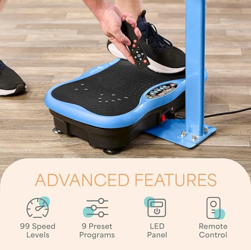 Lifepro TrimLite Vibration Plate Exercise Machine with Handlebars – Whole Body Vibrating Platform for Weight Loss,Lymphatic Drainage & Recovery-99