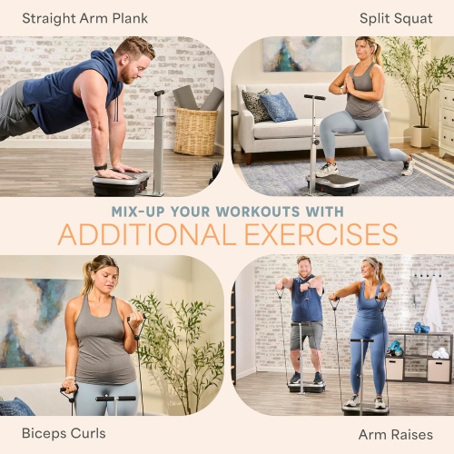 Lifepro TrimLite Vibration Plate Exercise Machine with Handlebars – Whole Body Vibrating Platform for Weight Loss,Lymphatic Drainage & Recovery-99