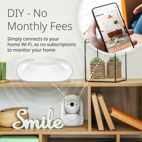 D-Link DCS-6501LH 2K 360 Degree Pan & Tilt Wi-Fi 6 Camera Full 1296p HD Resolution