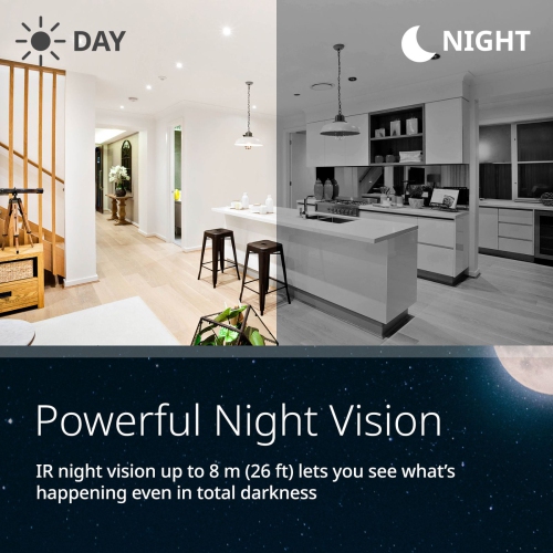 D-Link DCS-6501LH 2K 360 Degree Pan & Tilt Wi-Fi 6 Camera Full 1296p HD Resolution