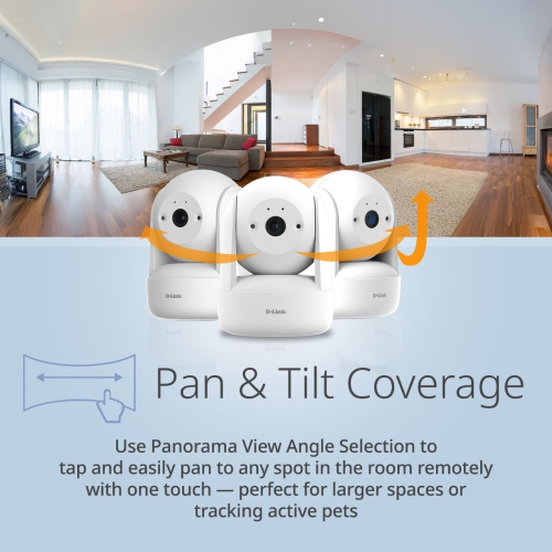 D-Link DCS-6501LH 2K 360 Degree Pan & Tilt Wi-Fi 6 Camera Full 1296p HD Resolution