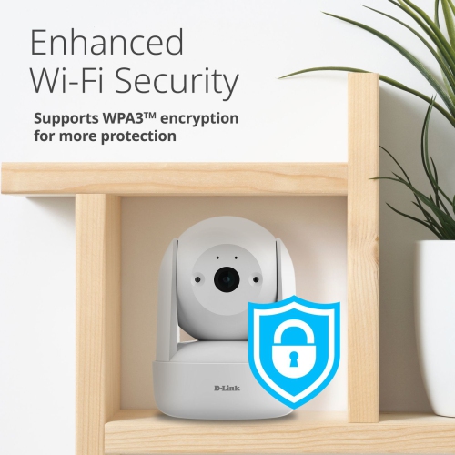 D-Link DCS-6501LH 2K 360 Degree Pan & Tilt Wi-Fi 6 Camera Full 1296p HD Resolution
