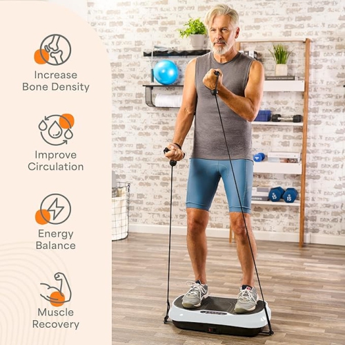 Lifepro Waver Mini Vibration Plate Exercise Machine – Whole Body Vibrating Platform for Weight Loss, Muscle Toning & Lymphatic Drainage – 99 Speeds,