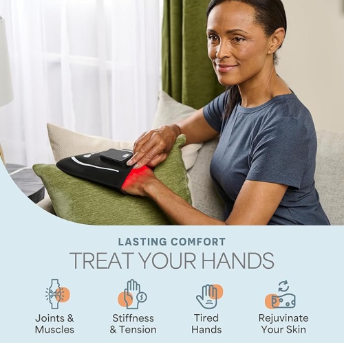 LifePro Red Light Therapy Glove – Cordless Infrared Hand, Foot & Ankle Wrap with Dual Wavelengths 660nm & 850nm – Pain Relief, Recovery & Relaxation