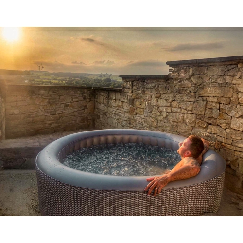 Atlantic | Uptp 6-Person Inflatable Hot Tub | Round | Integrated Heater | Navy