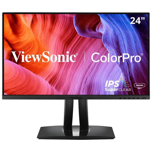 ViewSonic 24" FHD 120Hz 5ms GTG IPS LED Monitor (VP2456A) - Black