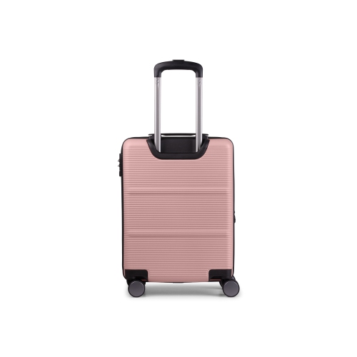 Bagage de cabine rigide Bruxelles de Bugatti avec verrou approuvé par la TSA - Rose