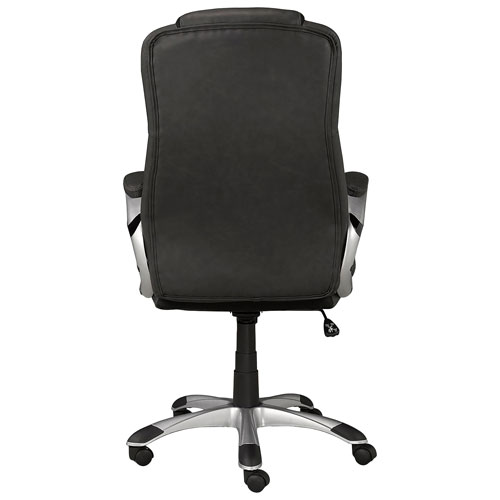 Fauteuil de bureau ergonomique à dossier haut en tissu Margot de Brassex - Gris
