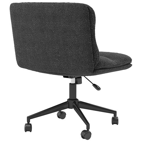 Brassex Aimie Mid-Back Polyester Executive Chair - Black