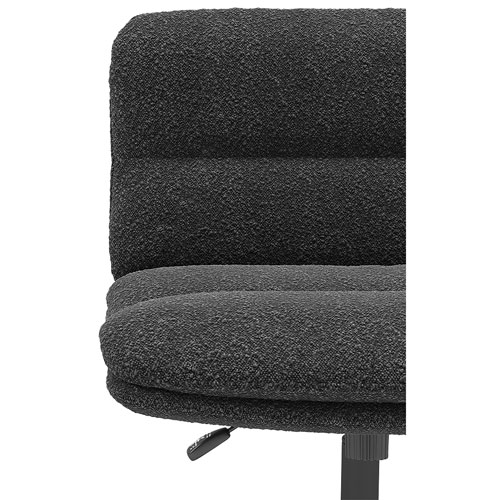 Brassex Aimie Mid-Back Polyester Executive Chair - Black