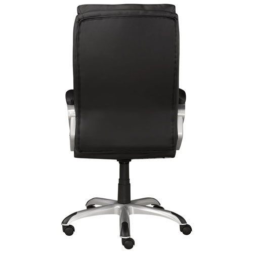 Brassex Elita Ergonomic High-Back Fabric Office Chair - Black