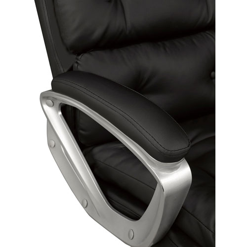 Brassex Elita Ergonomic High-Back Fabric Office Chair - Black