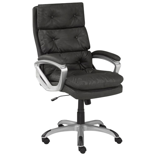 Brassex Calian Ergonomic High-Back Fabric Office Chair - Grey