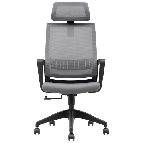Brassex Dakoda High-Back Fabric Office Chair - Grey