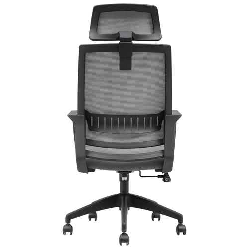 Brassex Dakoda High-Back Fabric Office Chair - Grey