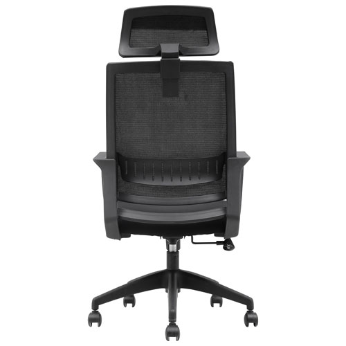 Brassex Jackson High-Back Fabric Office Chair - Black