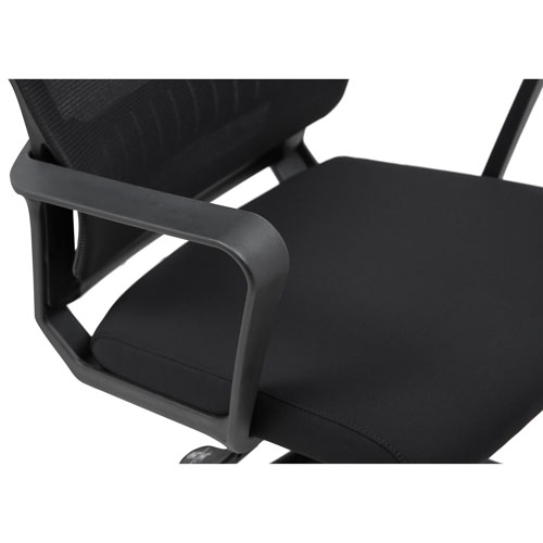 Brassex Jackson High-Back Fabric Office Chair - Black