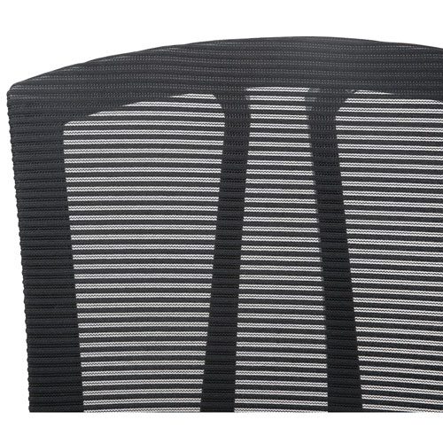 Fauteuil de bureau ergonomique à dossier haut en tissu Milo de Brassex - Noir