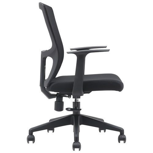 Brassex Hudson High-Back Fabric Office Chair - Black