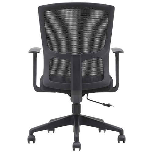 Brassex Hudson High-Back Fabric Office Chair - Black