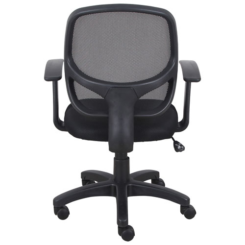 Brassex Samie Ergonomic High-Back Fabric Office Chair - Black