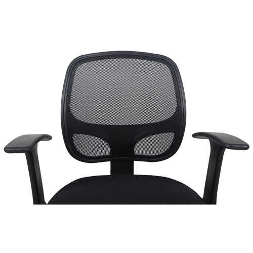 Brassex Samie Ergonomic High-Back Fabric Office Chair - Black