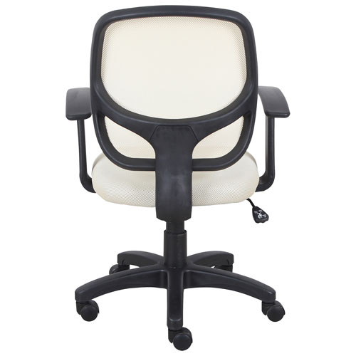 Brassex Eliza Ergonomic High-Back Fabric Office Chair - Beige