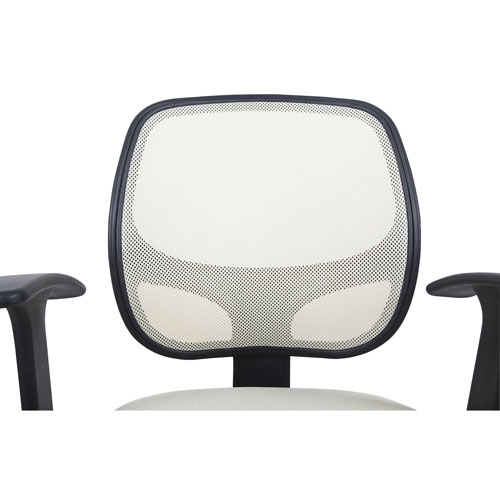 Brassex Eliza Ergonomic High-Back Fabric Office Chair - Beige