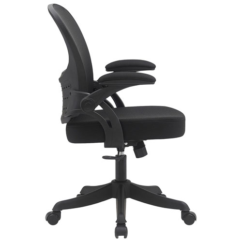 Brassex Riley Ergonomic High-Back Fabric Office Chair - Black