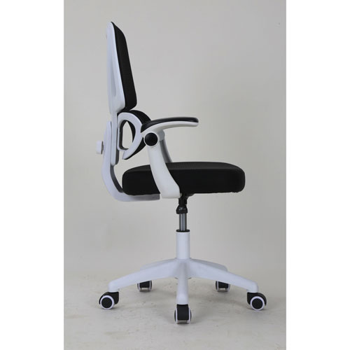 Brassex Ivy Ergonomic High-Back Fabric Office Chair - Black